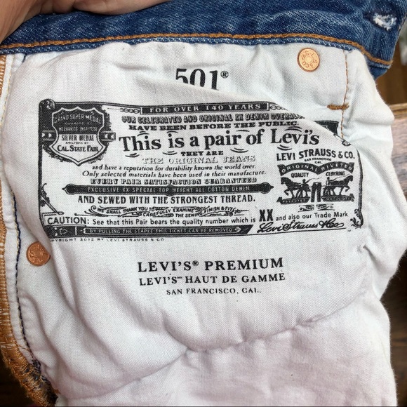 💠 Levi’s PREMIUM 501 Shorts - Picture 11 of 16